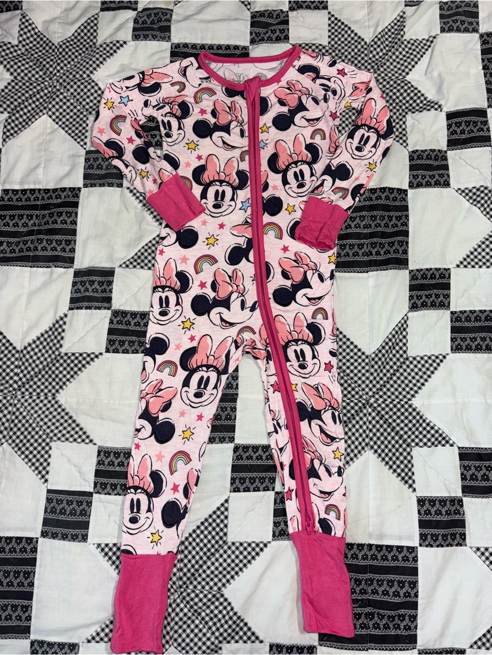 Little Sleepies Disney Minnie Forever Bamboo Zippy 18-24m